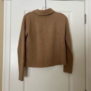 Halogen Tan Cowl Neck Sweater